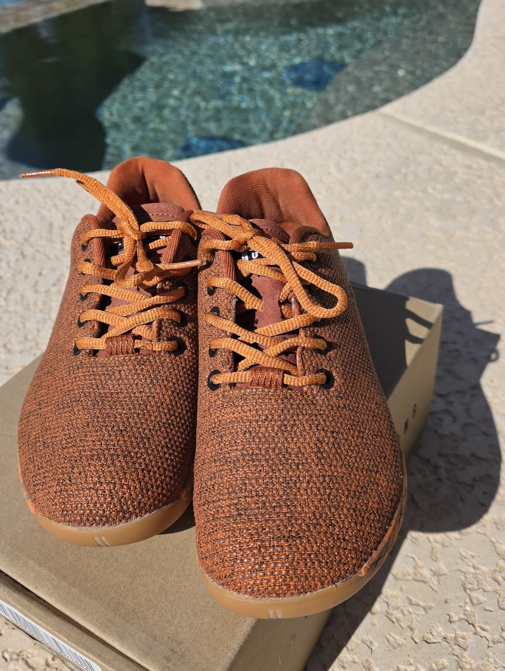 NoBull Limited Orange Heather Colorway Superfabric Trainers W 8